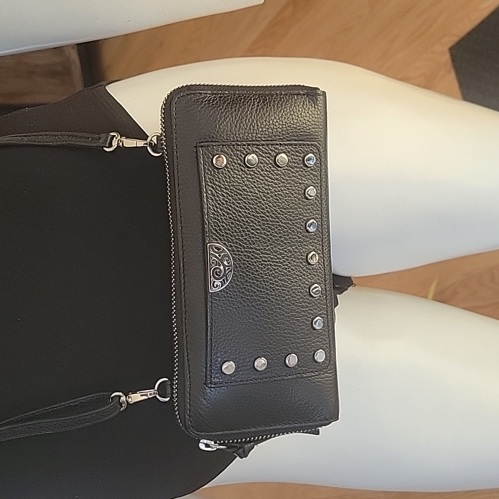 Brighton Rox Large Zip Wallet With Removable Strap